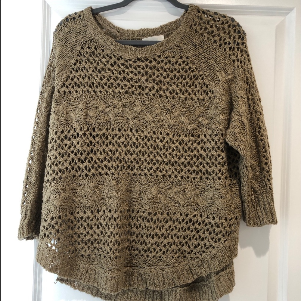 Light throw on sweater